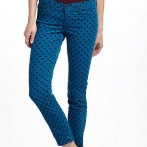 Adriano Goldschmied AG Stevie Ankle Slim Straight Leg Polka Dot Women's Size 25